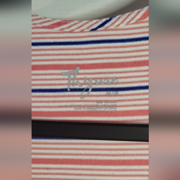 Thyme •  Women's Striped Maternity Tank • Size Medium - Picture 4 of 4